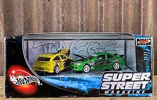 Hot Wheels Super Street Magazine Honda Civic Si & Ford Focus 2 Car Set